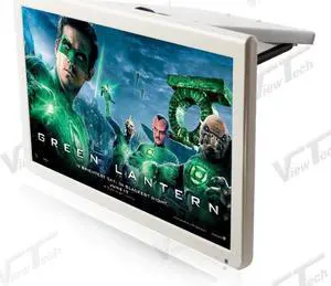 22-inch Roof Mount Wide Bus Monitor 2 Video Inputs 1920x1080 HD16:9 screen DC12V~DC24V  Wide viewing angle Back Steam Pipe