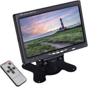 12V 24V  TFT Color Car Monitor 7 inch Headrest Universal Rear View Camera Monitor LCD Screen 800*480  Two Way Video Input