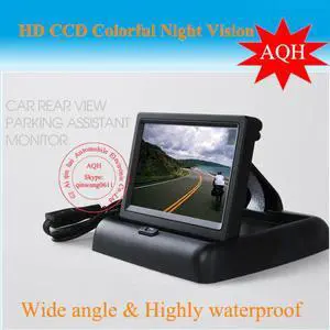 shipping 4.3inch stand security TFT Car monitor for car rear view camera with high resolution and digital panel