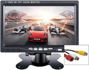 10.1 inch HD LCD small portable Monitor with Touch button 1024*600 2 AV Input 7" 800*480 display for Car Reverse Rearview Camera