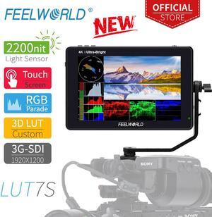 LUT7S 7 Inch 3G-SDI 4K 2200nits 3D LUT Touch Screen DSLR Camera Field Monitor with Waveform VectorScope Histogram