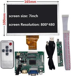 7 inch for Raspberry Pi Banana/Orange Pi mini computer LCD Screen Display Monitor Remote Driver Control Board 2AV  VGA