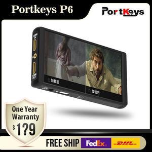 Portkeys P6 Monitor thin Ultra-Narrow Bezel 5.5" IPS Monitor ,3D LUT Luma & RGB Waveform Power bank power supply for camera