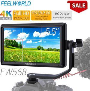 FW568 5.5 inch DSLR Camera Field Monitor 4K  Full HD 1920x1080 LCD IPS DC Output Video Focus Assisting for Cameras