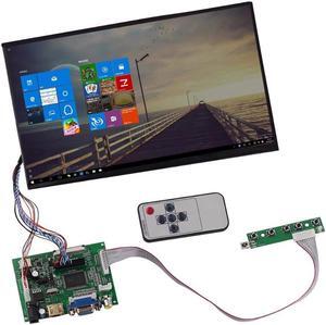 10.1 HD LCD Display Screen High Resolution Monitor Remote Driver Control Board 2AV  VGA For Lattepanda,Raspberry Pi