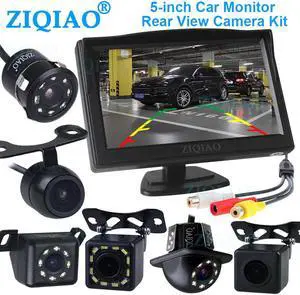 Parking Reverse Monitor System with 5 Inch TFT LCD Display Monitor Universal Reverse Rear View Camera Optional