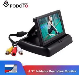 4.3"  HD Foldable Car Rear View Monitor Reversing Color LCD TFT Display Screen for Truck Vehicle Backup Rearview Camera