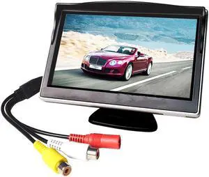 5 Inch Car Monitor TFT LCD Screen HD Digital Color Car Rear View Monitor Support DVD / Camera /Digital TV box