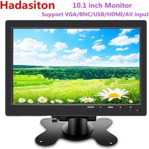 10.1" HD 1024*600 LCD monitor Car monitor MP5 player Home security monitor PC/TV Display Support VGA/BNC/USB//AV input