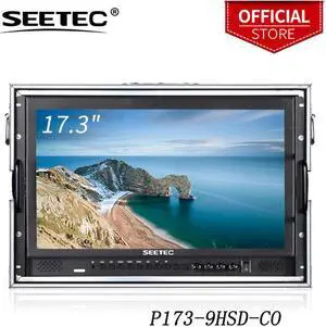 17.3"IPS 1920x1080 Carry-on Broadcast Monitor with 3G-SDI  AV YPbPr 1080p Director Monitor Aluminum Case P173-9HSD-CO