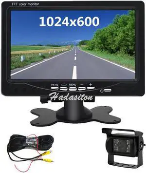 7" HD screen Car Monitor 1024*600 Security Monitor Parking assistance, Rearview camera optional