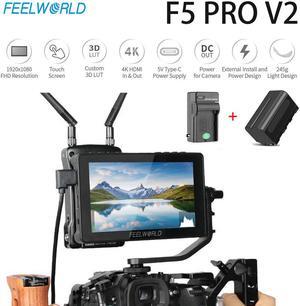 F5 Pro V2 5.5 Inch Touch Screen DSLR Camera Field Monitor 3D LUT 4K  Wireless transmission LED Light