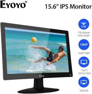 EM15C 15.6" IPS LCD Screen Moniteur FHD 1920x1080 Display PC CCTV Security With AV VGA BNC USB High brightness Monitor