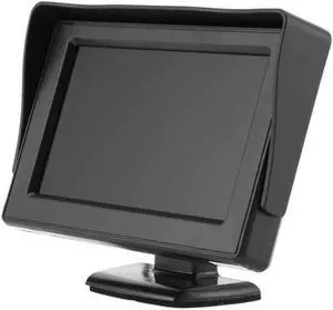 4.3 Inch TFT LCD Monitor Car Rearview Full Color Display 2-channels Video Inputs Visual Reversing for Car VCD/DVD/GPS/Camera