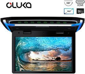 10.2" 1080P Video Player IPS Screen Wide Screen Ultra-thin Roof Mounted Monitor with  TF Card Port Touch Button
