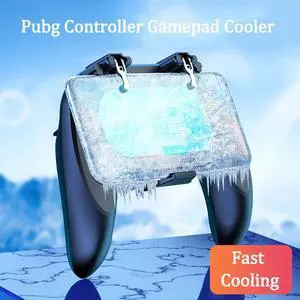 pubg controller gamepad cooler for mobile phone game shooter for iphone android L1R1 joystick pubg controller with fan