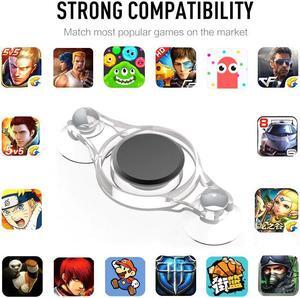 For Iphone Android Tablet Button Controller Round Game Joystick Mobile Phone Rocker For PUBG Controller With Suction Cup