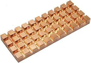 Copper Heatsink Cooler Heat Sink Thermal Conductive Adhesive for M.2 NGFF 2260 PCI-E NVME SSD 48x18x0.5/1.5/2/3/4mm