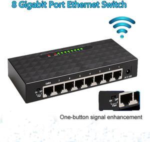 8 port Gigabit Network Switch Ethernet Smart Desktop Switch 10/100/1000Mbps Fast Vlan Gigabit Ethernet Network Switch Lan Hub