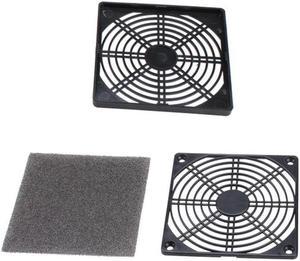 120mm Fan Dust Filter Dustproof Screen PC Computer Case Mesh PC Case Fan Dust Sponge Filter Black