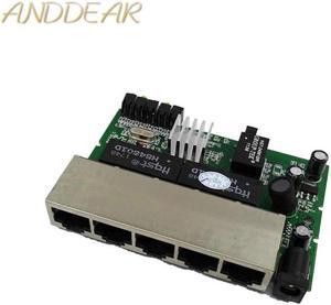 5 Port Gigabit Ethernet Switch module cheapest network switches module 10/100/1000mbps US EU plug switch lan combo