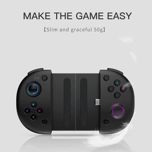 Type-C Mobile Game Controller Clickable Gamepad Analog Joystick with Type-C Port Fast Charging for   Android Phone