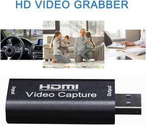 1080P HDMI To USB 2.0 HD Video Audio Capture Card Standard AWG26 Cable Support Windows Android and MacOS For Teaching Recording