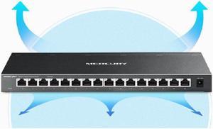 cabinet 16 RJ45 Ports 1000Mbps Gigbit Ethernet Network Switch Desktop/Rackmount Design MDI/MDIX 6KV LightningProtect