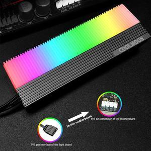 ARGB SSD Heatsink Cooler M.2 2280 Solid State Hard Disk Radiators GPU Water Cooling System Waterblock