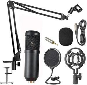 condenser microphone mic for pc studio microphone for computer karaoke kit  V8 sound card Kit for Recording