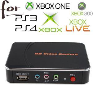 HD Game Capture Card HD Video Capture 1080P HDMI/YPBPR Video Recorder for Xbox 360 Xbox One/ PS3 PS4/ Wii U No Any Set-up