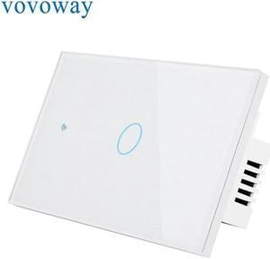 Smart touch switch US standard light switch 1gang2gang3gangWiFi network APP Smart remote control wall sticker installation