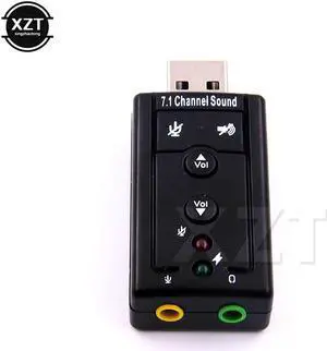 USB Sound Card 7.1 For Computer Headset Microphone Laptop Speaker Mic