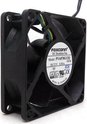 2pcs PVA070G12Q DC Brushless 12V 0.50A 7025 70*70*25MM 4 Wire Pwm Cooling Fan