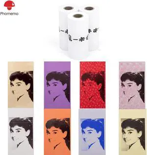 Self-Adhesive Thermal Paper Glossy Printable Sticker Label Paper for  M02/M02 Pro/M02S Printer Photo Paper Roll