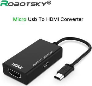 USB To HDMI Adapter Cable Male to Female 1080P HD For  Device HDTV Adapters For TV Computer Mobile Phone
