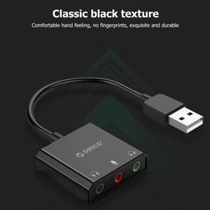 USB 2.0 External Sound Card Microphone Earphone Two in One With 3 Port Output Volume Adjustable For Windows Mac Linux