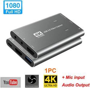 Capture Card USB 3.0 Hdmi 4K 1080P 60Hz Game Plug And Play Live Streaming #734