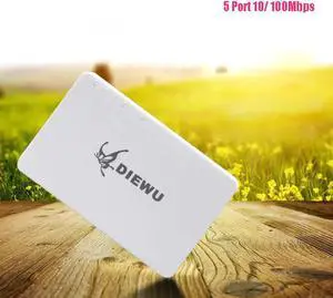 5/8 Ports High Speed Mini LAN Switch Network Switch RJ45 Mini Fast Ethernet Switch Network Hub Splitter 10/100Mbps For Monitor