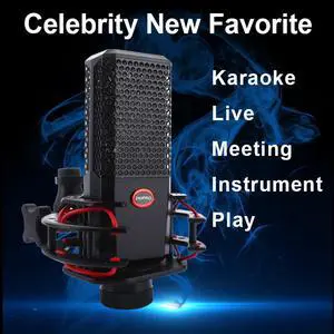 microphone Live broadcast by anchor Singing recording  Karaoke voice Karaoke voice Computer sound card equipment