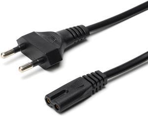 2 Pin Prong EU to C7 Extension Cable Power Supply Cord European IEC Figure 8 AC Power Cable For XBOX PS4 Laptop LED Light