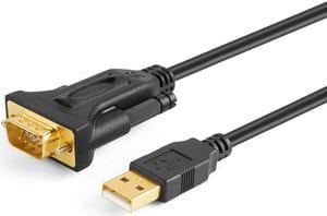 USB to RS232 Adapter (FTDI Chipset), USB 2.0 to RS-232 Male DB9 Serial Converter Cable, 3.3FT/6.6FT/10FT