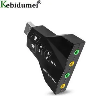 Channel 7.1 USB 3D Sound Card Audio Adapter for Laptop PC for Macbook Dual Virtual 7.1 USB 2.0 Sound Card Hot Sale