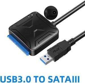 3.0 To Sata 3.5 2.5 Hard Drive Adapter Cable For SATA III SSD/HDD Up To 6 Gbps Transmission Speed UASP  For