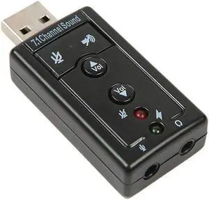 USB Sound Card 7.1 External Channel w/3.5mm usb audio adapter Auricolare MIC For PC Desktop Notebook USB Sound Card 7.1 External Channel w/3.5mm usb audio adapter Auricolare MIC For PC Desktop Notebook