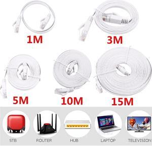 Flat Network Cable Laptop Ethernet Cable RJ45 LAN Cord PC Wire Computer Line 0.5m 1m 2m  5m 10m 15m Hot Drop Shipping