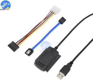 PATA IDE to USB 2.0 Adapter Date Cable for 2.5/3.5 Hard Disk Drive DVD Converter Cable Line