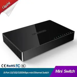 8 Port Gigabit Network Switch 8-port 10/100/1000Mbps Desktop Fast Ethernet Switcher lan hub Small and Smart mini 8 port switch