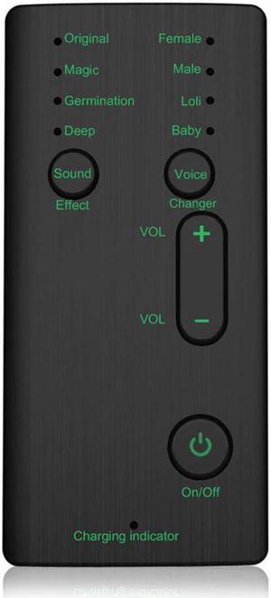 Voice Changer Mini Portable 8 Voice Changing Modulator with Adjustable Voice Functions Phone Computer Sound Card  Mic Tool