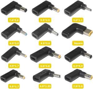 Power Adapter Connector Dc Plug USB Type C Female to Universal Male Jack Converter for  for  Notebook Charger